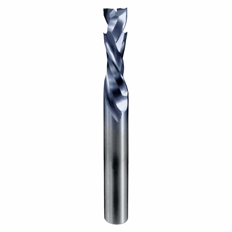 Double Compression Spiral Bit - Shank:1/4" - Diameter:1/4" - Cutting Length:7/8"